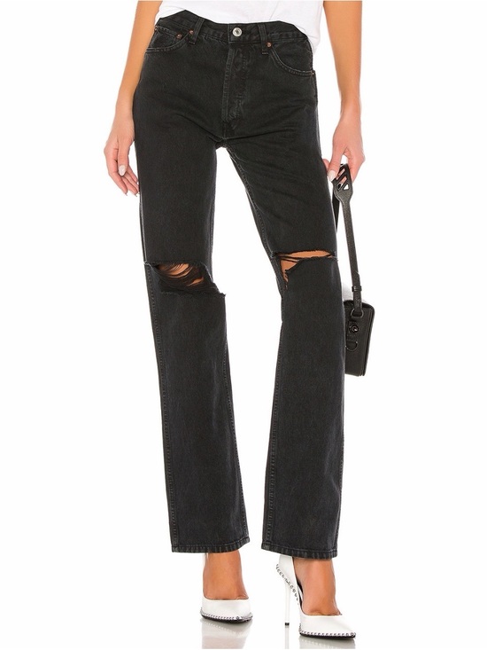 Re/Done Other - Re/Done Black 90s high rise loose